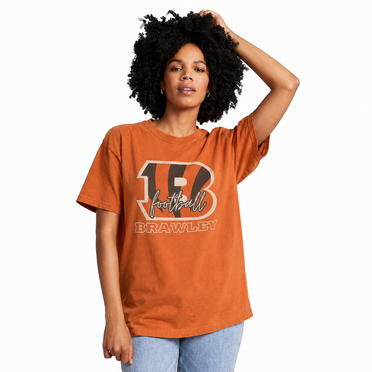 Ladies Brawley Bengals Ringspun T-Shirt