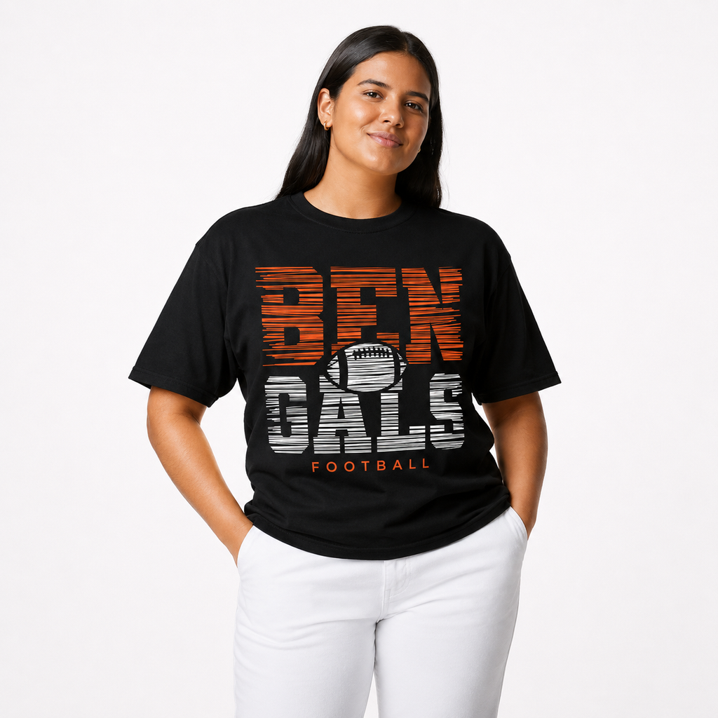 Ladies Brawley Bengals Ringspun T-Shirt
