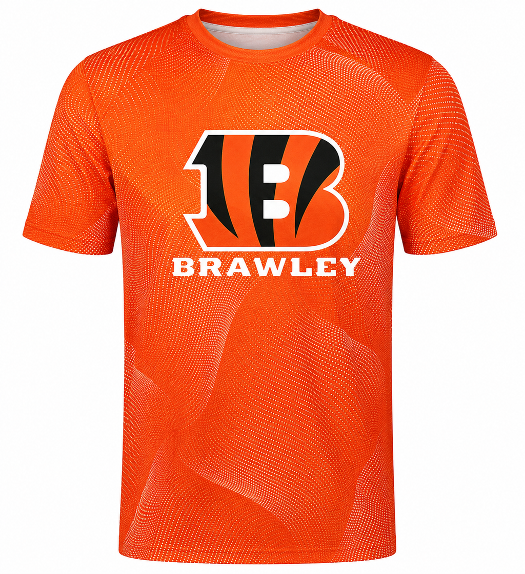 Adult Brawley Bengals Warp Short Sleeve Tee