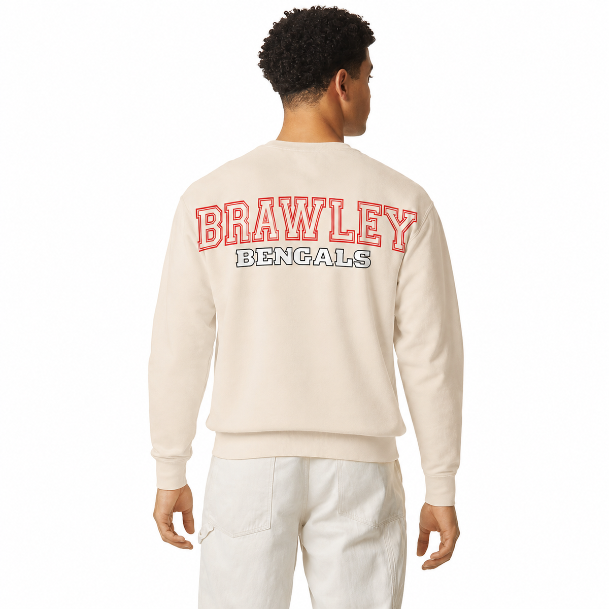 Brawley Bengals Comfort Colors Lightweight Crewneck Sweatshirt