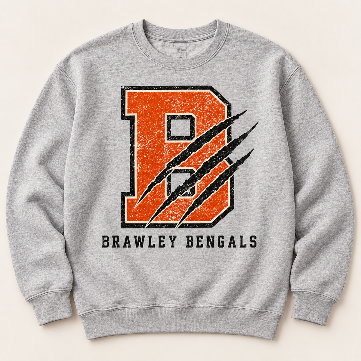 Brawley Bengals Claw-Mark B crewneck sweatshirt