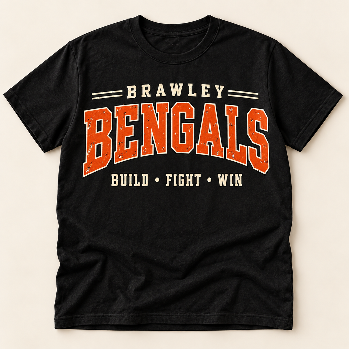 Brawley Bengals Build Fight Win short-sleeve T-shirt